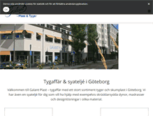 Tablet Screenshot of galantplast.se